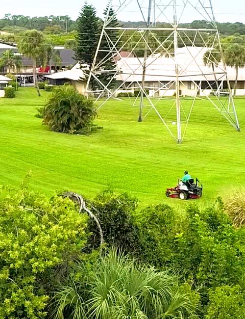 Large landscape - active maintenance happening