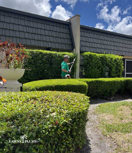 Hedge trimming commercial property in Seminole, FL